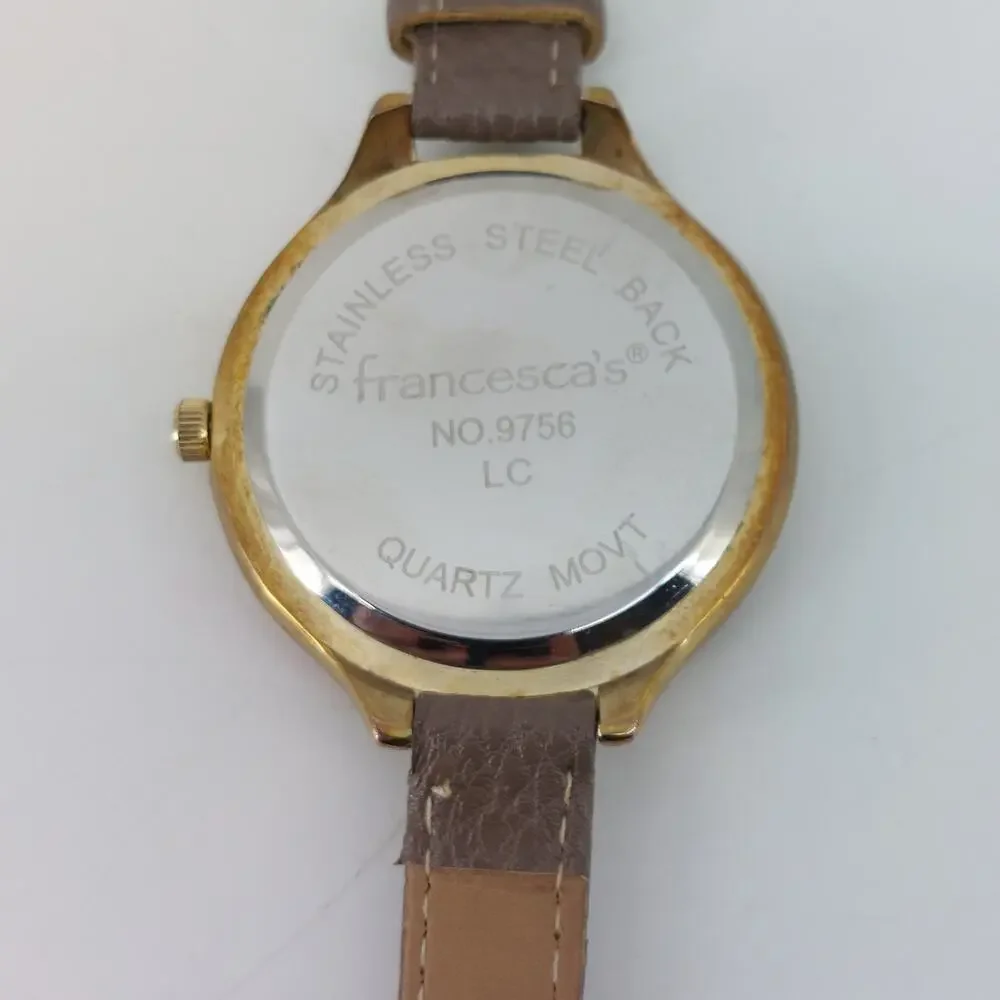 Francesca's Analog Wristwatch Brown Watch Quartz Movt